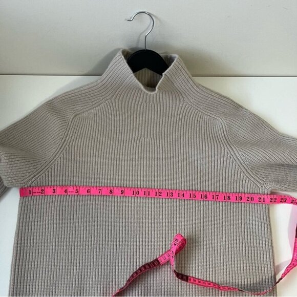 OAK+FORT CHUNKY TURTLENECK RIBBED SWEATER - Picture 5 of 5